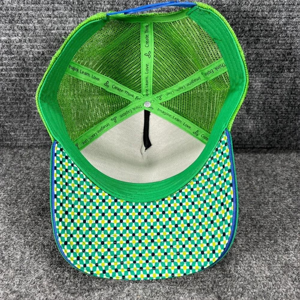 Prana‎ Hat Cap Womens Snap Back Mesh Trucker Green Geometric OSFM Outdoor